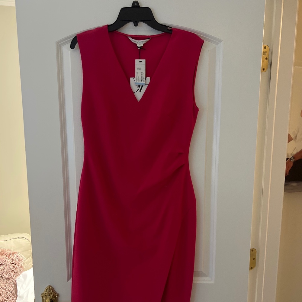 DVF pink dress